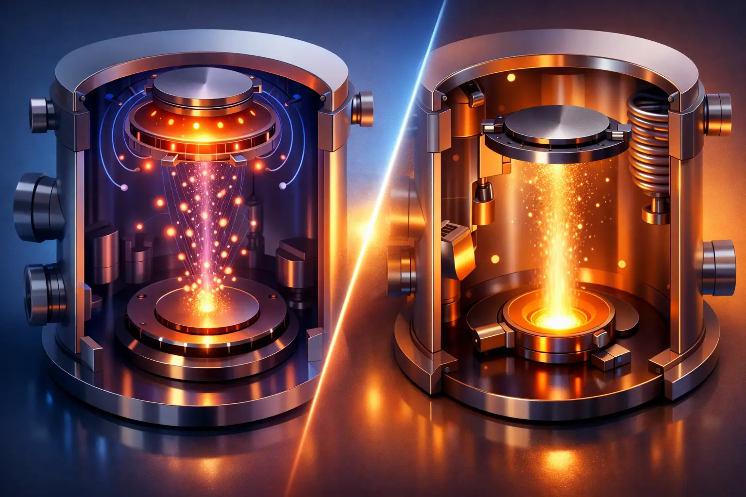 Magnetron Sputtering Versus Evaporation Magnetron Sputtering Versus Evaporation